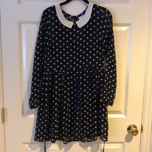 Navy & Cream Dress